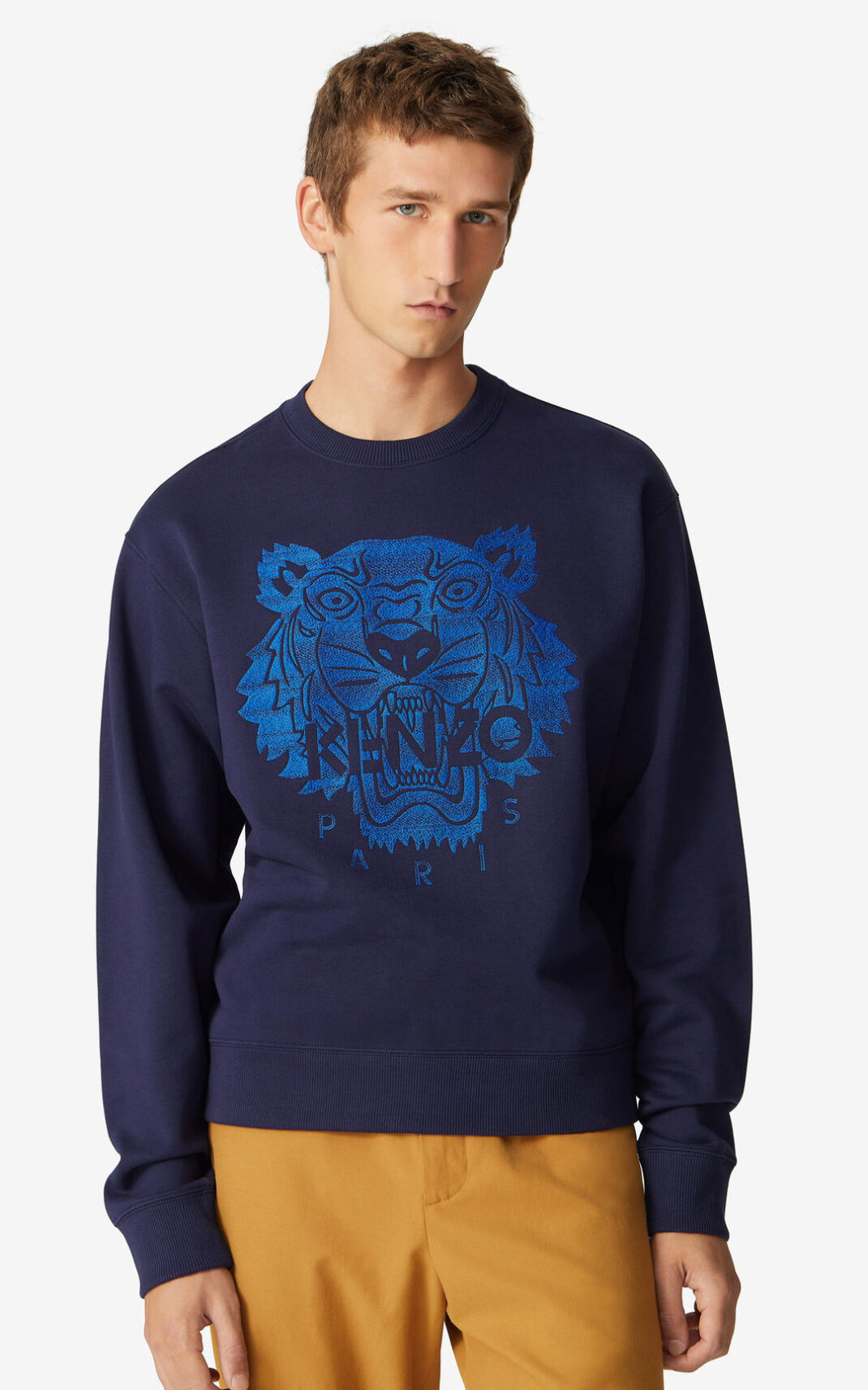 Sweat Kenzo Homme Tiger Bleu Marine Bleu REOMT-7086